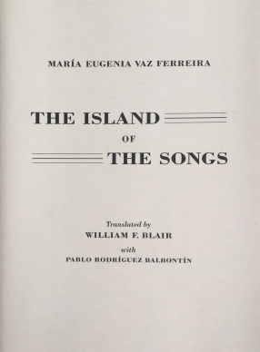 SongBridgePress's tweet photo. ๐๐๐๐ค ๐ - ๐๐๐ฒ ๐
This week are are featuring one of our earliest titles, The Island of the Songs (2013) by the Uruguayan poet Marรญa Eugenia Vaz Ferreira, translated into English by William Blair with Pablo Rodrรญguez Balbontรญn.
#SBPTitleFeatures #LiteraryTranslation https://t.co/qabMP9I0H5