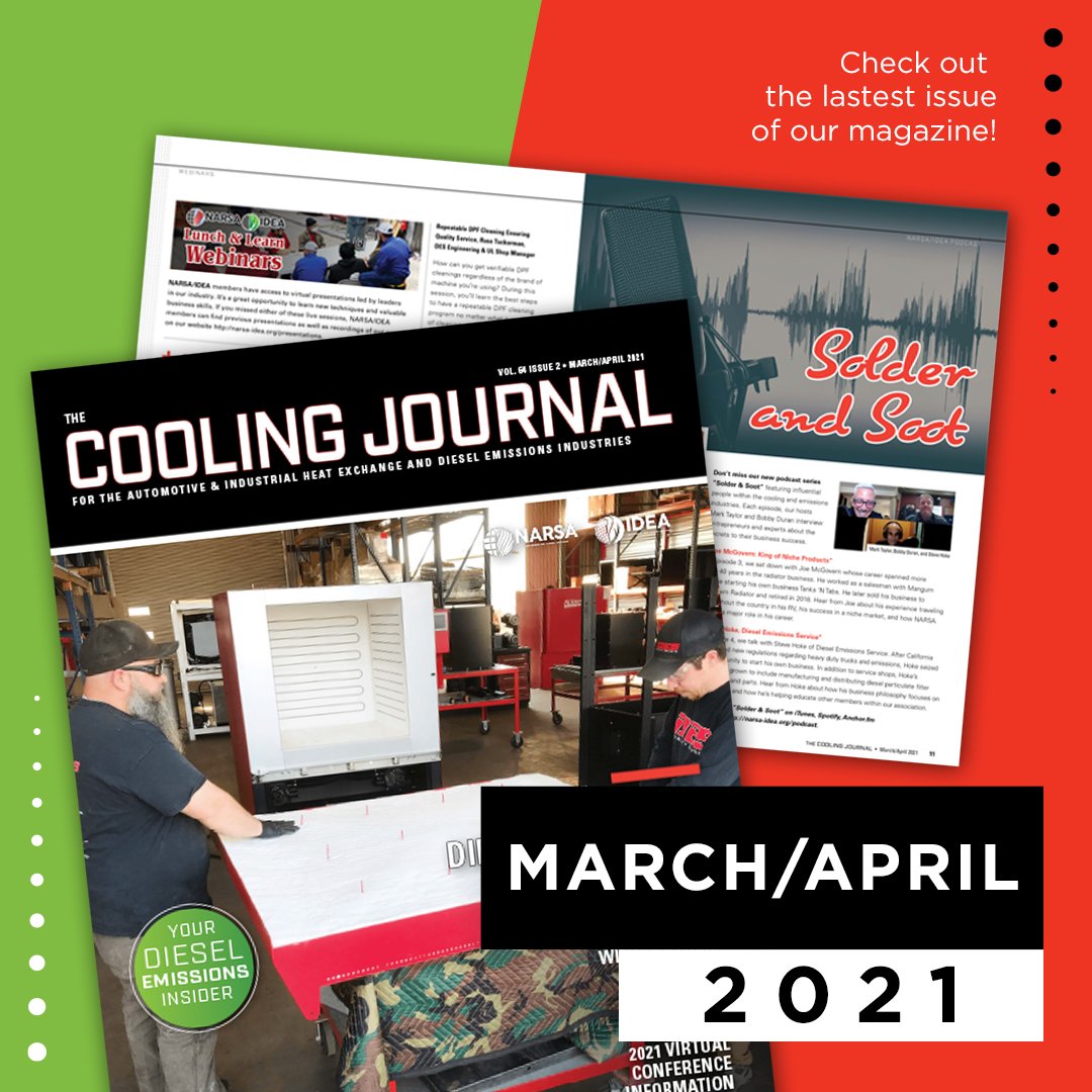 NARSANow's tweet photo. 📢 Our March/April 2021 issue of #TheCoolingJournal is here! Don't miss our cover story featuring IDEA member @DESDPF, a preview of our Spring Virtual Conference &amp; a look at how a massive winter storm impacted our members #narsanow #narsaidea 

READ NOW: https://t.co/0nR0OgShqf https://t.co/KRMwy6Q591