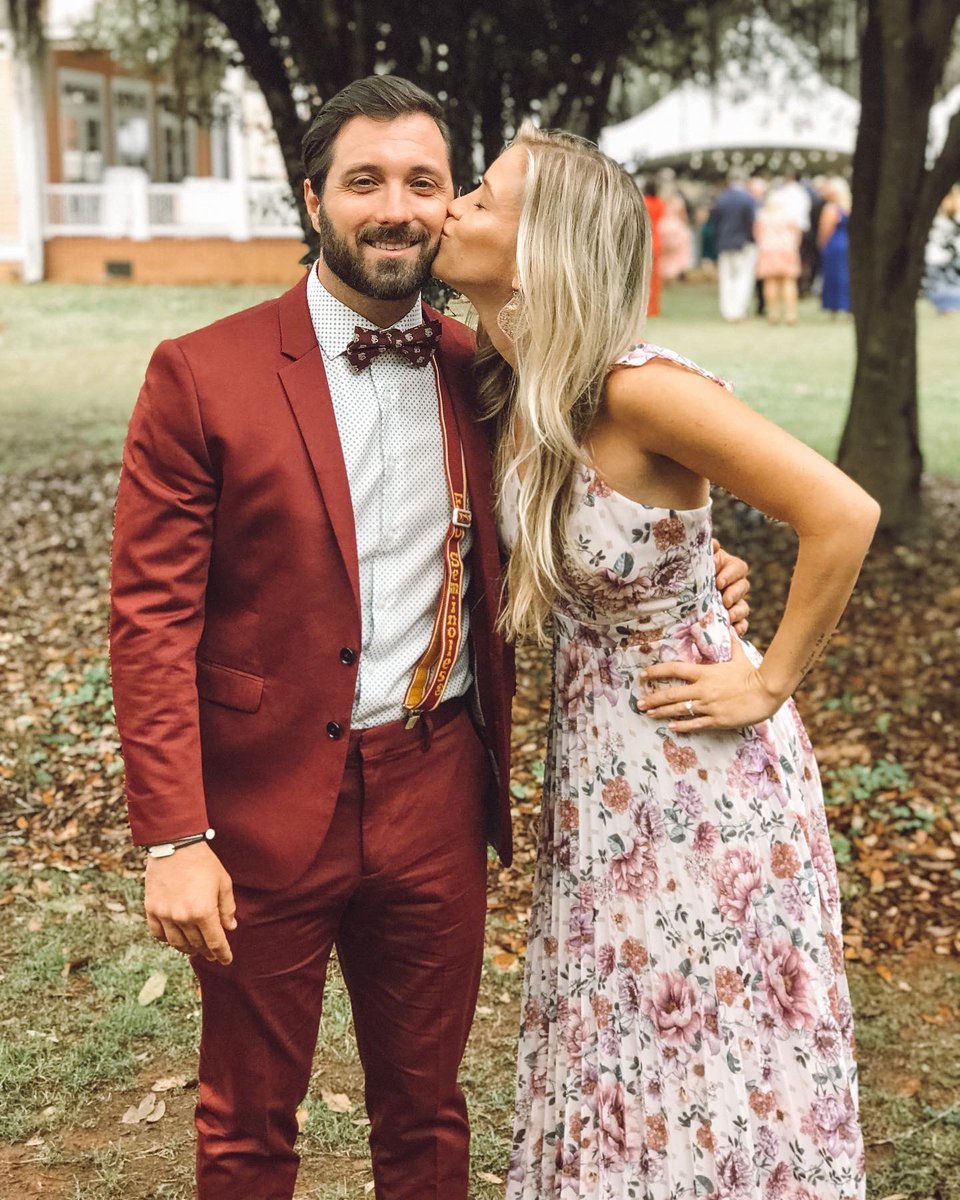Thankful for this handsome forever date of mine. He wore our PaPaw’s suspenders &amp; bow tie to my cousins wedding in memory of him. 🥰 #GoNoles