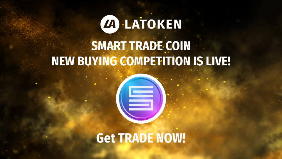 Latoken_cex's tweet photo. Round 1 of the @SmartTradeCoin Buying Competition is live!

Buy 50 or more TRADE to get a share of 350K TRADE crypto on LATOKEN. The more you buy, the more you win. 💰

➡️ https://t.co/nCXeACR5Zf https://t.co/8fmOhHNn5M