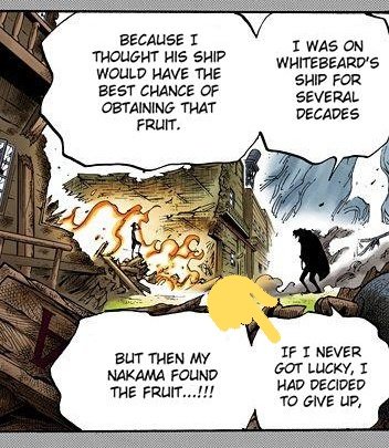 EXHIBIT A:Blackbeard would've CANONICALLY GIVEN UP on his AMBITION if he didn't get "lucky". He wanted it, but if it didn't happen he was content SERVING under another person for the rest of his life. AIN'T NO conqueror in the story would give up without even trying like that