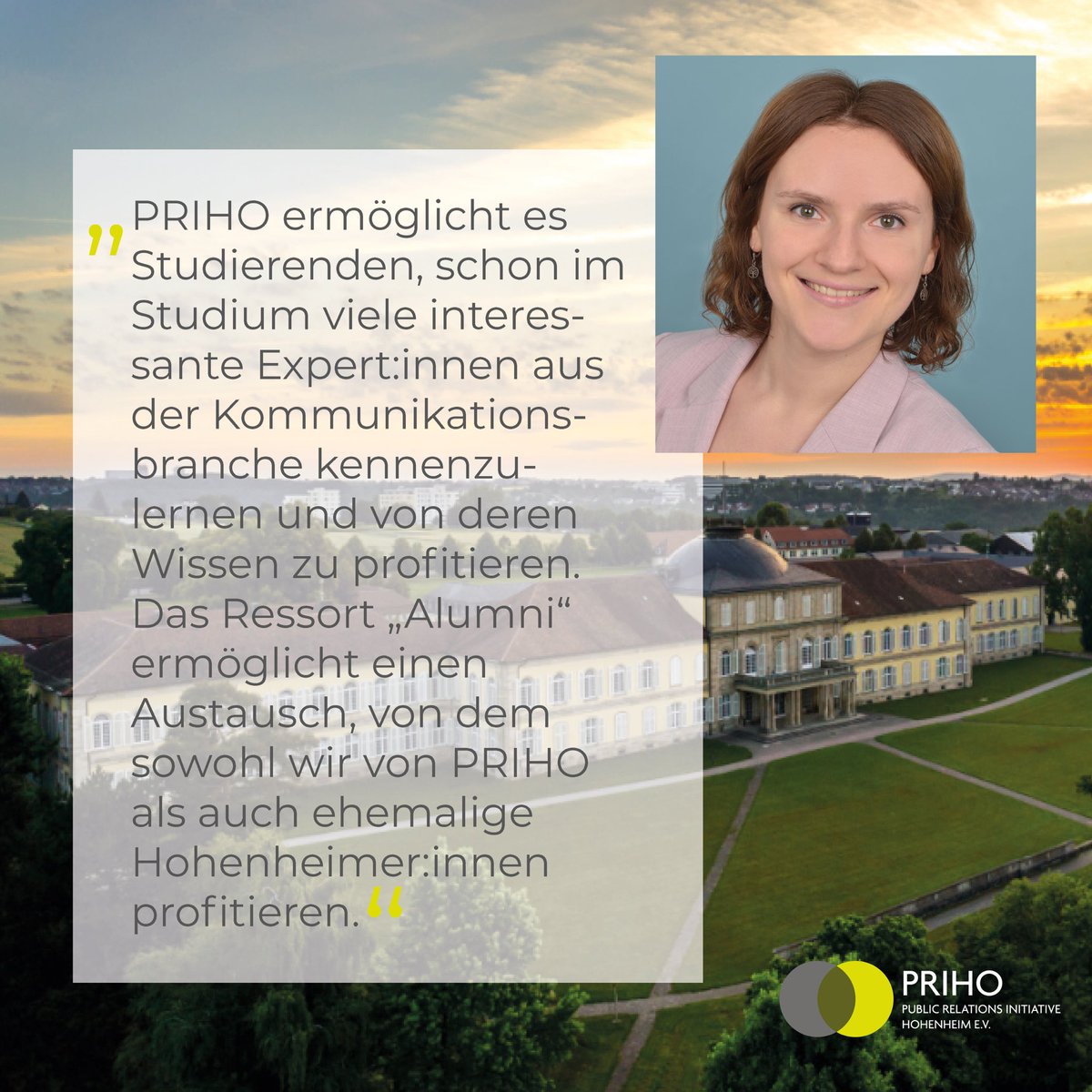 Prihoev's tweet photo. Zum #Semesterstart: Vorständin für das Ressort Alumni - Laura 🙌🏼 Vom B.A. in #Augsburg direkt zu #PRIHO. Neben ihrer #Masterarbeit ist die Oberallgäuerin vor allem draußen aktiv. 🚵♀️ Wir wünschen allen #Studierenden einen guten Start ins #Sommersemester!☀️
#prihoeins #unihohenheim https://t.co/bOPw4XFMrD
