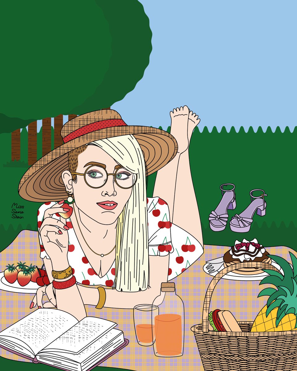 misssariestein's tweet image. 🌷 VINTAGE SPRING |  VALÉRIE 🌻
#misssariestein #illustration #vintagespring #spring #picnic