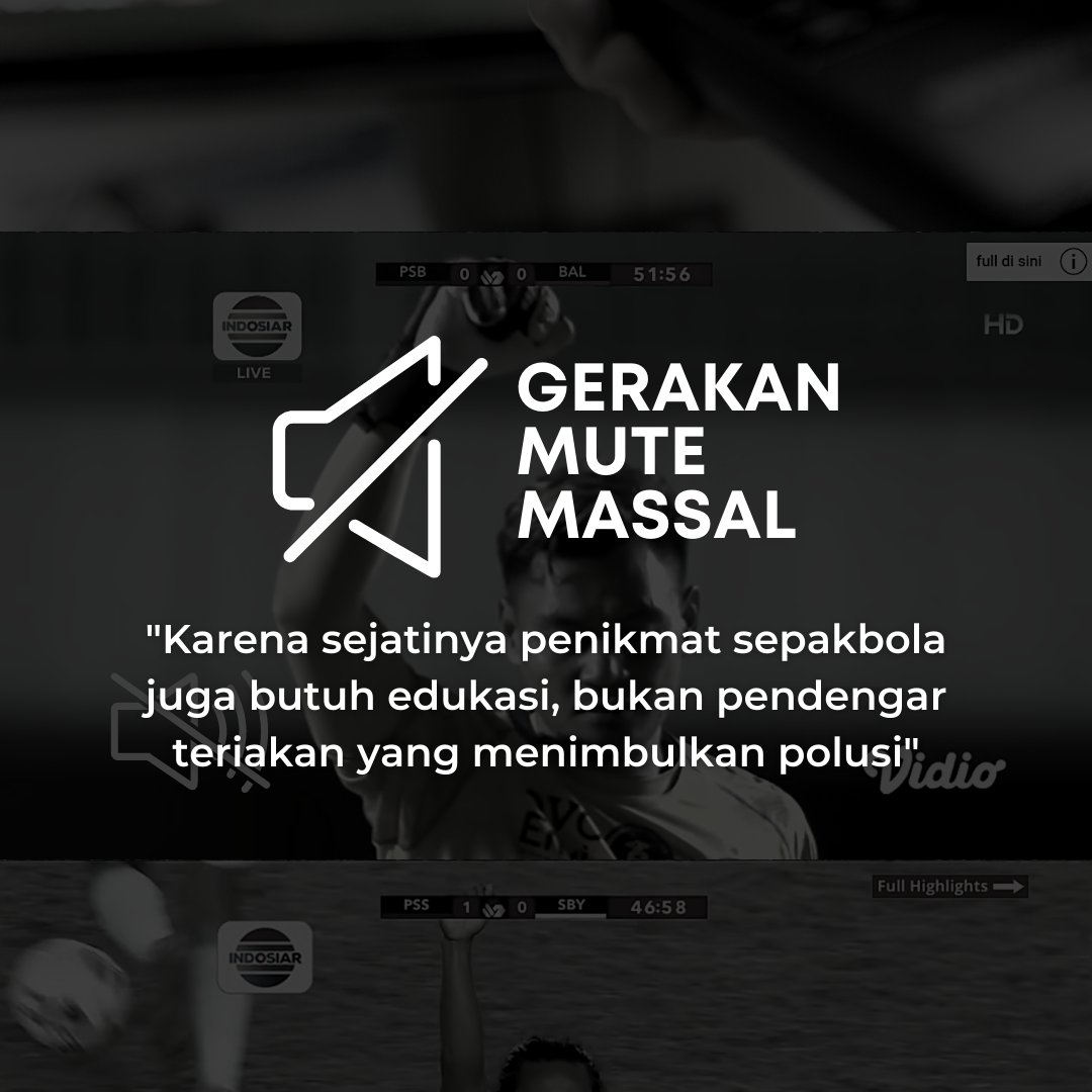 #GerakanMuteMassal

Semoga <a href="/Indosiar/">Indosiar</a> <a href="/PSSI/">PSSI</a> mendengar segala keresahan sebagian besar pencinta bola di Indonesia.