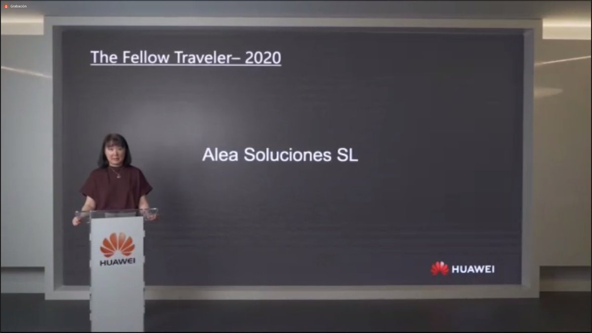 AleaSolucionesS's tweet photo. Nuevo reconocimiento de @HuaweiEmpresas a @AleaSolucionesS: Al mejor compañero de viaje. Muchas gracias por seguir confiando en nosotros. Spain Ecosystem Partner Summit 2021. https://t.co/WGK6UD64gl