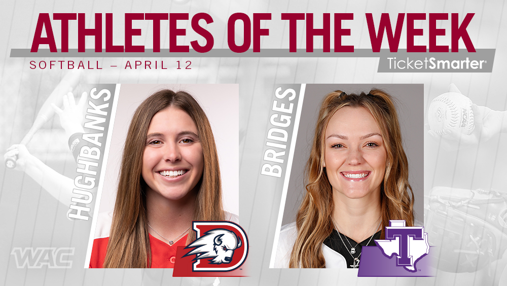 Congratulations to @DixieAthletics' Hannah Hughbanks and <a href="/TarletonSports/">Tarleton State Athletics</a>' Tristan Bridges on being named our <a href="/TicketSmarter/">TicketSmarter</a> #WACsb Hitter and Pitcher of the Week!🥎
👉bit.ly/3uKRack