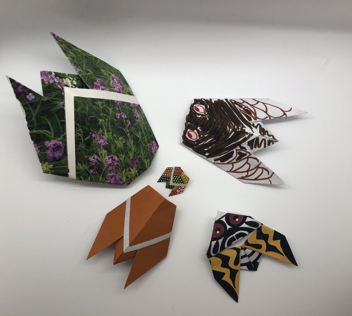 Celebrate the 17-year cicada emergence with some crafts! Learn to make two different types of origami cicadas using five types of paper by watching our cicada origami video: tinyurl.com/CicadaDay #BugBowl30 #Cicadas