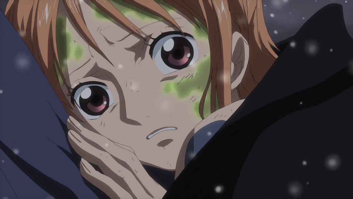NAMI STARTED CRYING WHEN USOPP TOLD HER THE WHOLE CREW CAME BACK TO SAVE HER AHHH MY HEART  WHY AM I CRYING WITH HER ?!?!