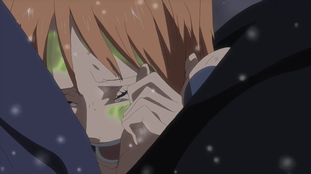 NAMI STARTED CRYING WHEN USOPP TOLD HER THE WHOLE CREW CAME BACK TO SAVE HER AHHH MY HEART  WHY AM I CRYING WITH HER ?!?!