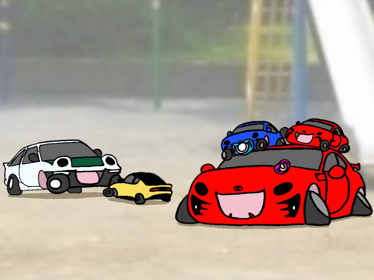 Ryota Type S On Twitter ゆるいr 新型86誕生 後ろでフェアレディｚの赤ちゃんと遊んでるae86は土屋圭市さんのae86をモデルにしました 新型86 新型brz ゆるいr イラスト かわいい Ae86 トヨタ トヨタ86 新型フェアレディz フェアレディz Https T Co
