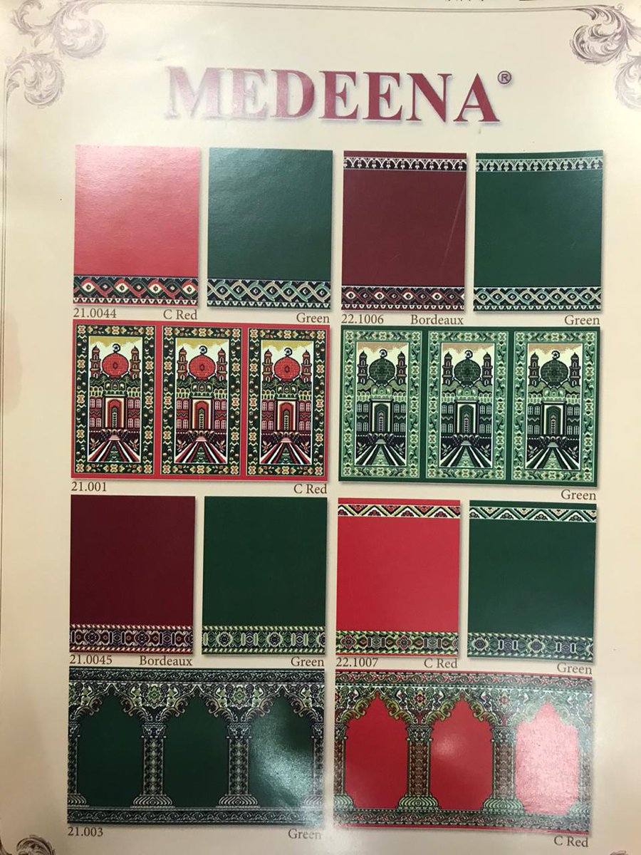 Karpet sajadah legend... Produksi tahun 1980 - sampai sekaramg 2021..tetap exsis.. Ukuran produksi 1.05 m x 5.70 m/rool..harga 550rb.. Minat silakan DM..