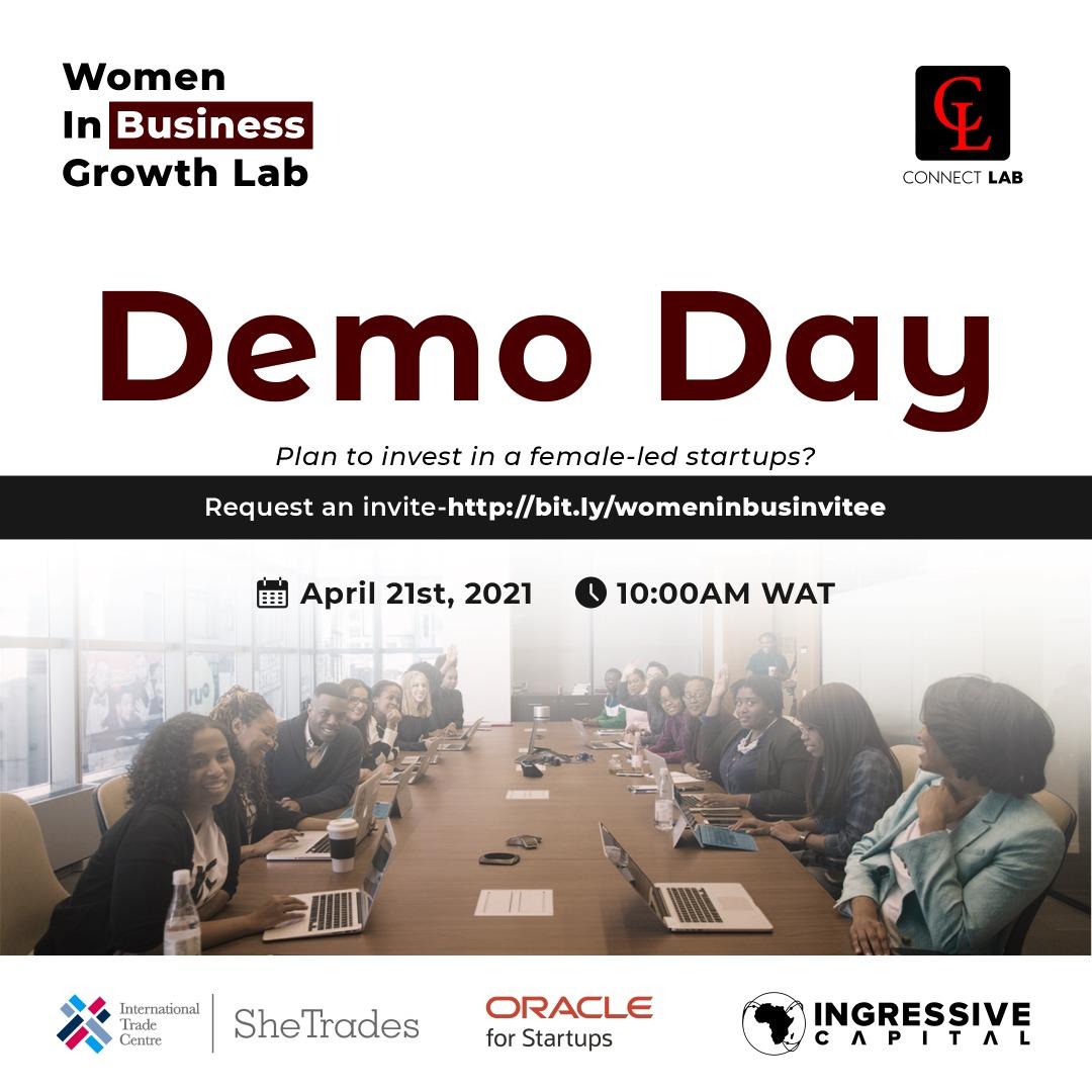 ConnectLabAfr's tweet photo. Are you interested in investing in a female-led startup?

Connect Lab Africa invites you to attend the Women in Business Growth Lab Demo Day.

When April 21st, 2021, 10:00 AM WAT.

Request an invite.

https://t.co/mABGLIE10I https://t.co/fXogqJVg6h