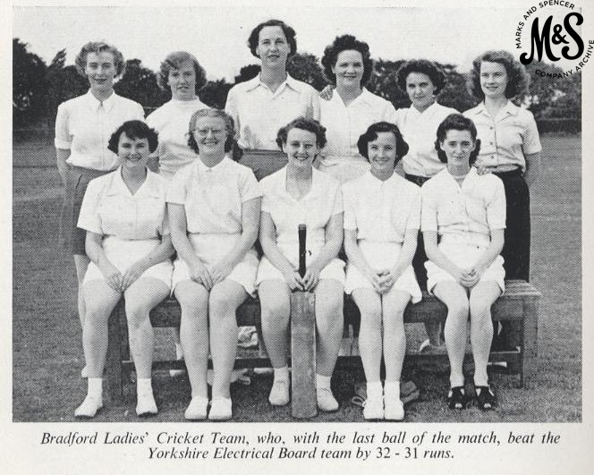 The Bradford M&S cricket team, who with the last ball of the match were victorious over the Yorkshire Electricity Board team in 1951! 

#Archive30 #SportArchives