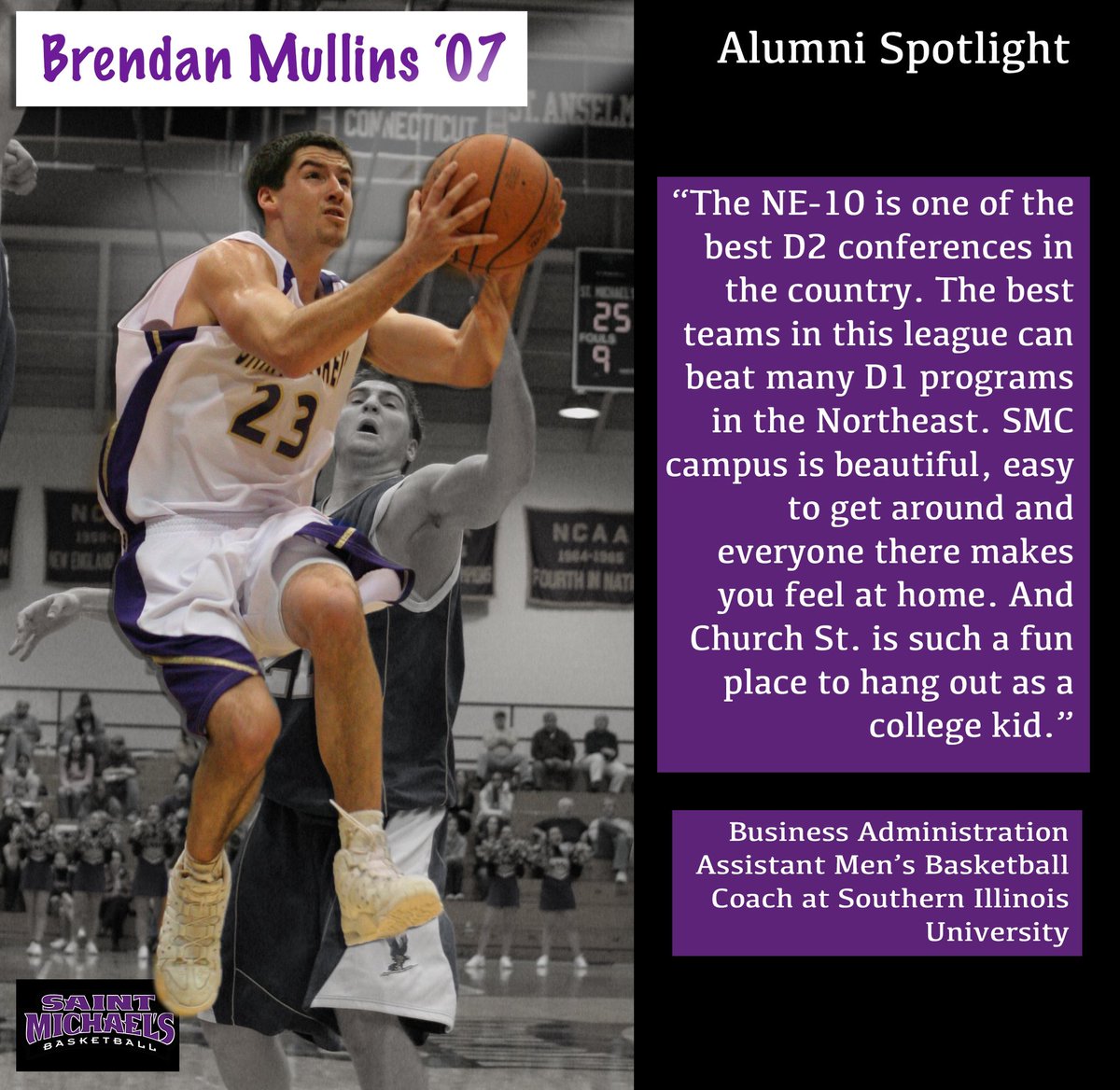 SMC_MBB's tweet photo. π¨ Week 10 π¨
Itβs the start of another week ! We would like to kick it off, by introducing Brendan Mullins as our Alumni Spotlight ! Brendan was a member of 2007 graduating class ! @CoachBmullins @saintmichaels @SMCVTalumni #SMCMBB ππ https://t.co/O0z8xSp9TR