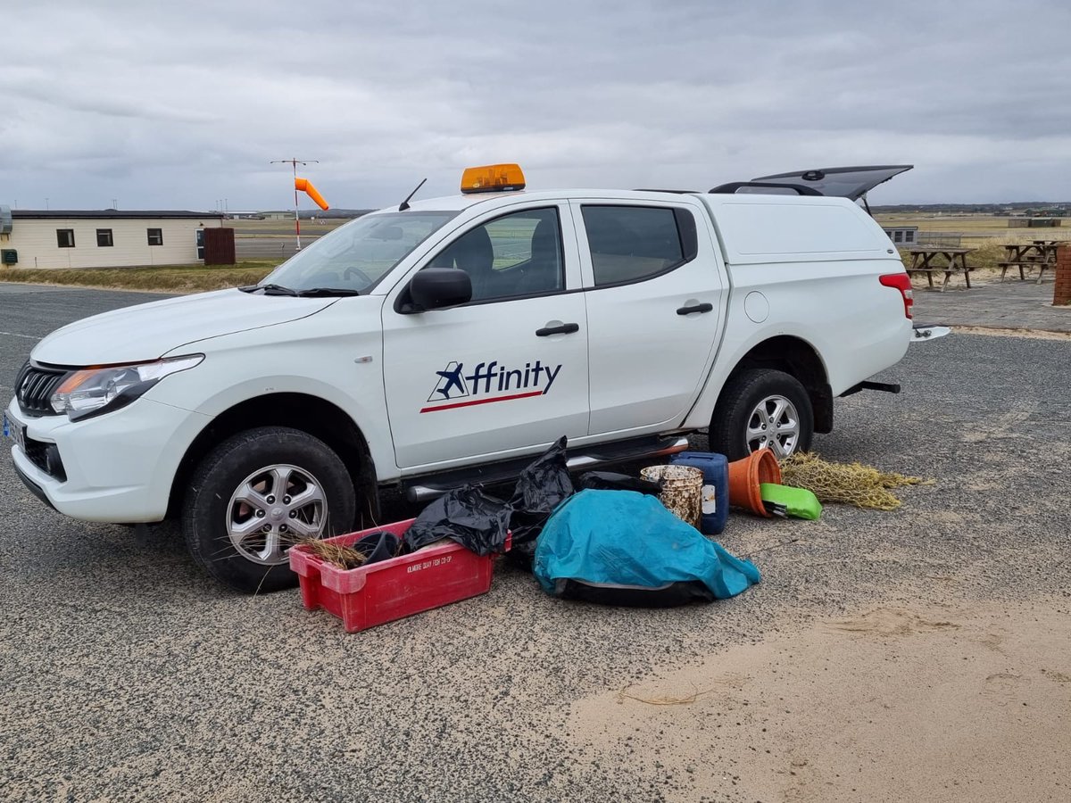 It was an early morning beach clean up for two of our Valley team last week whilst on their way to the office. A busy Easter weekend left lots of rubbish lying on the sand near to RAF Valley, so after a quick and safe disposal of the items, it was onto another busy day.