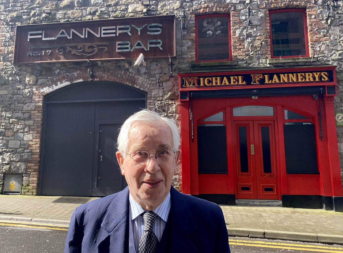 Happy 88th Birthday to our Father, Michael Flannery.   One of the longest serving Publicans in Ireland as he still comes to work on a daily basis. Not even a pandemic can stop him. Happy Birthday Dad.