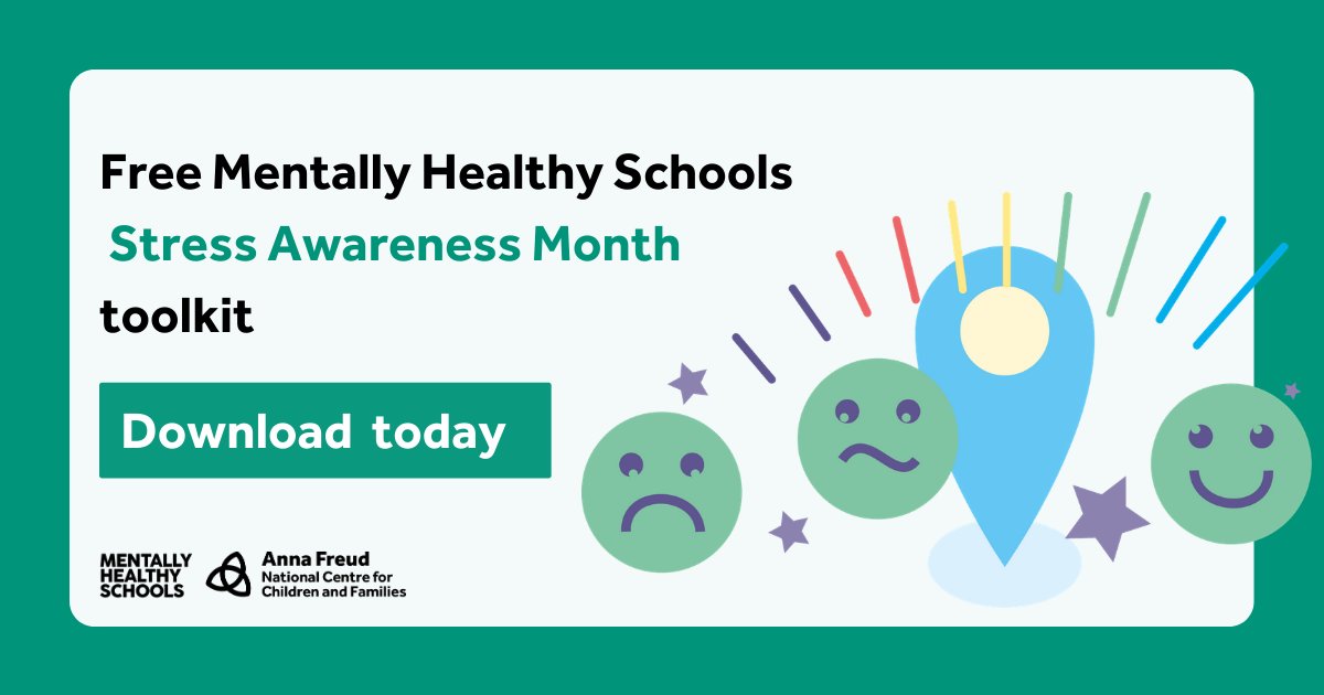 April is #StressAwarenessMonth. #MentallyHealthySchools’ toolkits for primary, secondary and FE settings are full of free resources to help you and your pupils cope when stress becomes overwhelming. Download now👉bit.ly/329vKcG