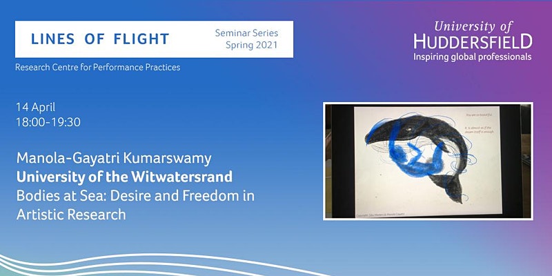 Wednesday 14th April Manola-Gayatri Kumarswamy will be presenting Bodies at Sea as part of the Lines of Flight online seminar series.

Register here - bit.ly/3uqh6cX