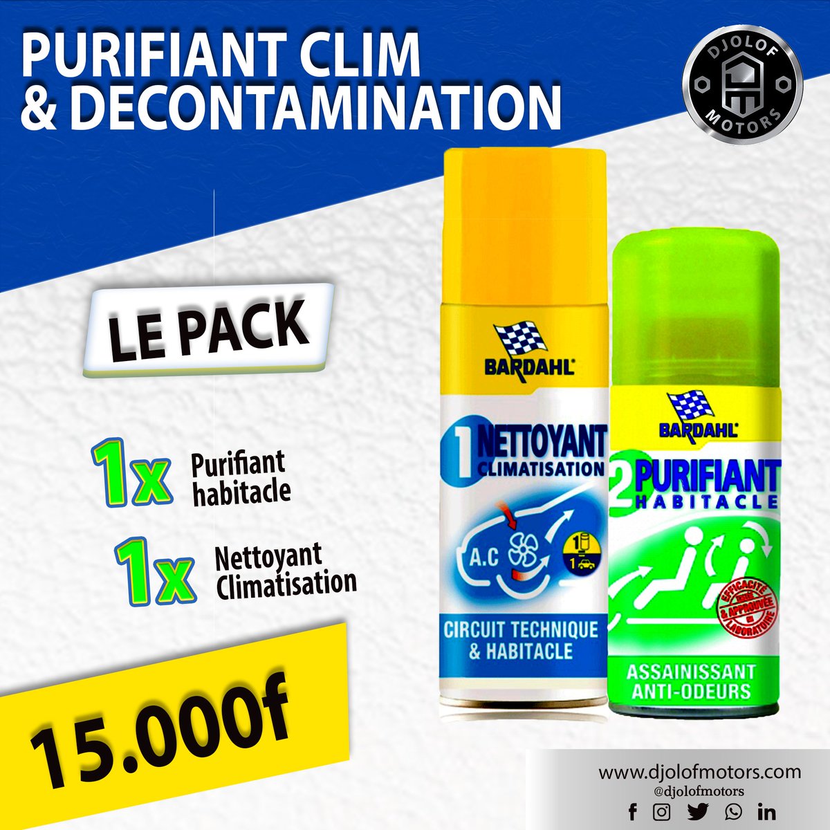 DjolofMotors's tweet photo. Découvrez nos packs VIDANGE, ENTRETIEN RADIATEUR et PURIFIANT CLIM ET DECONTAMINATION de chez Djolof Motors... Un combo parfait pour un entretien complet
-
-
Plus d'infos que https://t.co/o9OUmarW6x
#vidange #radiateur #parfumerie #automobile #AutoParts #CarsParts #djolofmotors https://t.co/ND9z5wX2gS