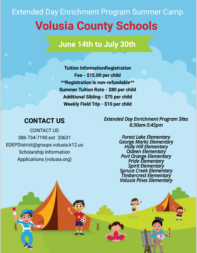 #edep #Summer2021 #volusiacounty #School
It's that time to join us for EDEP Summer Camp