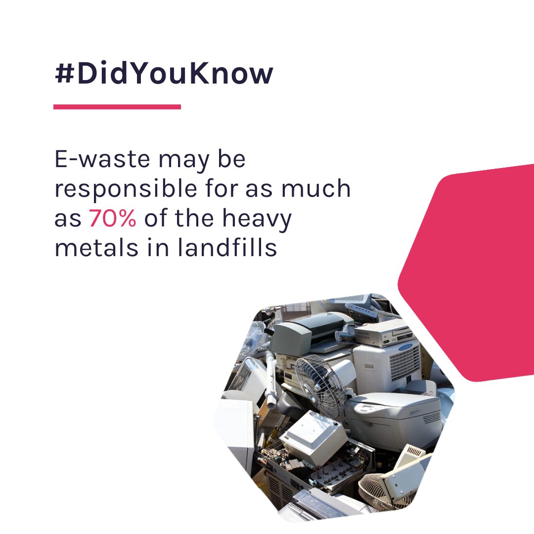 ⚙️ Although e-waste accounts for only 1% to 4% of municipal waste, it may be responsible for as much as 70% of the heavy metals in landfills, including 40% of all lead.

[Source: bit.ly/3bi3Wb9]

Digital products with purpose ✨ createful.com

#Createful ...