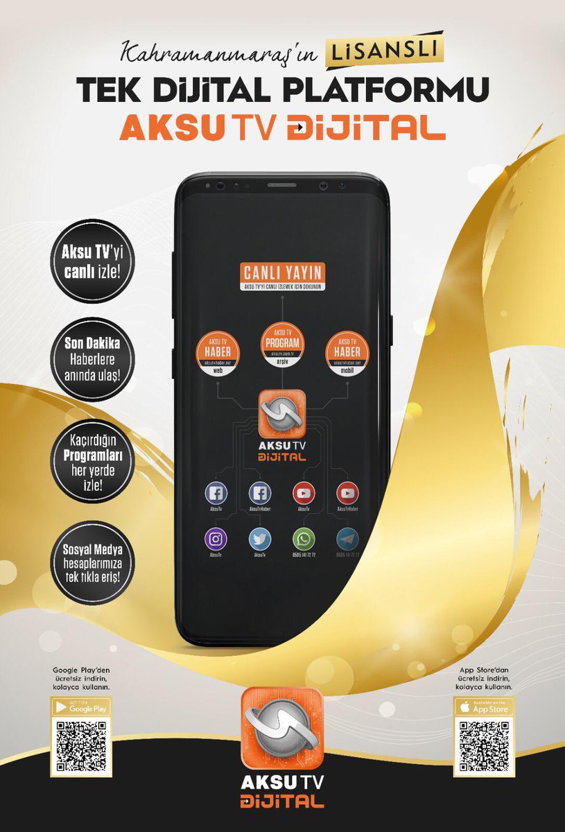 Kahramanmaraş Aksu Tv ekibine nazik hayırlı olsun ziyaretlerinden dolayı teşekkür ederim. 

Dijital Dönüşüm sürecine uyum sağlayarak geniş kitlelerin hizmetine sunan Aksu Tv Genel Müdürü Cüneyt Beyit ve ekibini tebrik ediyorum.