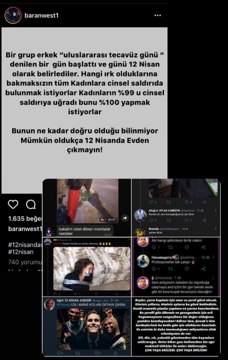 Nasıl bir zihniyetle  böyle paylaşımlar yapılır aklım almıyor. Bu rahatlık bunlara sağlanamaması. Son verilmeli! 
#12nisan #istanbulsozlesmesiyasatir #KadınaSiddetPolitiktir #beykozüniversitesi