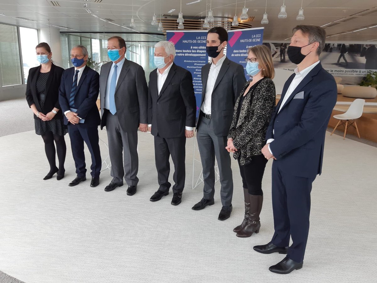 MilletThierry4's tweet photo. Très heureux d’avoir contribué à la mise en place d’une convention entre la Ville de Rueil Malmaison et la CCI 92 pour l’accompagnement des commerçants avec la présence de P. Ponthier Pdt de la CCI92 et P. Ollier Ancien Ministre, Maire de Rueil et Pdt de la Métropole Grand Paris https://t.co/7wolw28irA