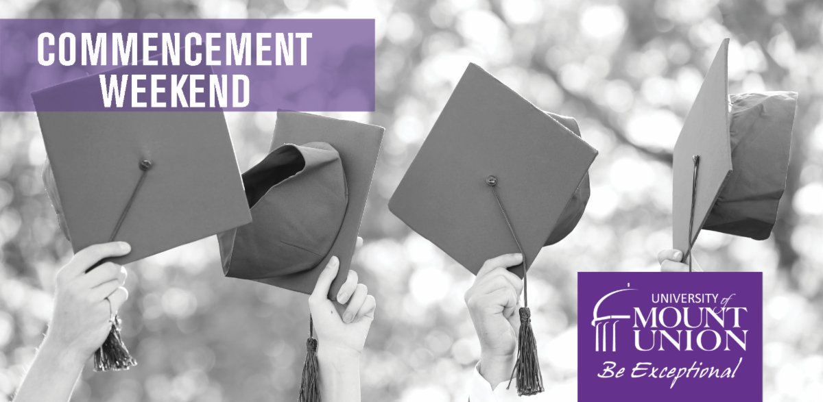 Tickets for Mount Union’s 2021 Commencement ceremonies are now available. All 2021 grads and those 2020 grads who registered to attend their ceremony will find instructions and a link to claim their two complimentary tickets in their email. Learn more at mountunion.edu/commencement.