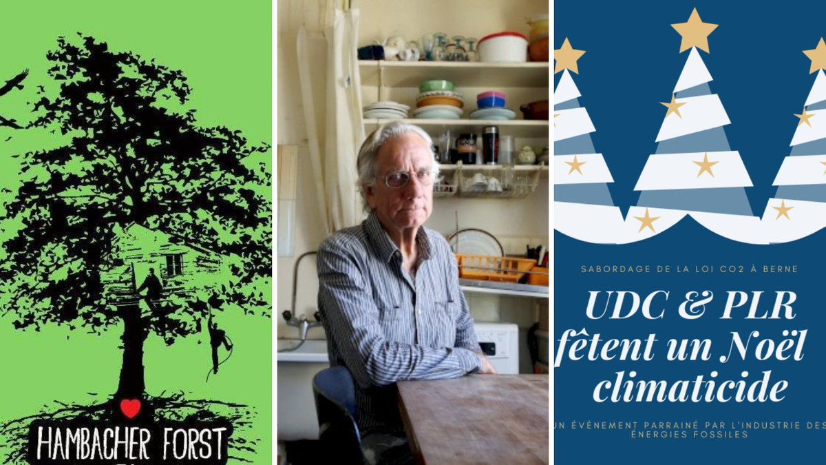 Procès d'un #GenevaClimateDefenders ce jeudi à Genève 📣 Il a besoin de nous!
En 2018, <a href="/ODemarcellus/">Olivier de Marcellus</a> a participé à une action de soutien à la défense de la 🌳 de Hambach 🇩🇪 + à une parade dénonçant le torpillage des engagements climatiques 🇨🇭 par la droite &amp; l'extrême droite.