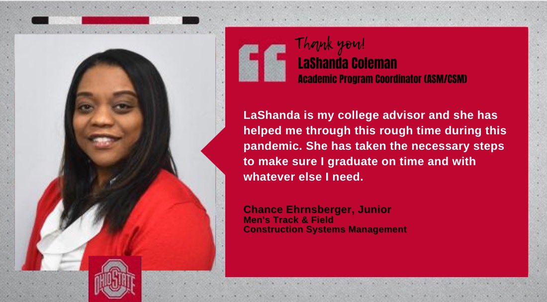 🚨Faculty &amp; Staff Appreciation Week 

✨Next we would like to recognize the amazing faculty and staff from the College of Food, Agriculture and Environmental Sciences for the fantastic work they do for the Buckeyes❗️🌰👏