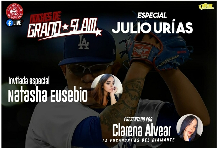 ColectivoSports's tweet photo. ⚾️🇨🇴 🇩🇴 🇲🇽⚾️
Esta noche, especial de Julio Urías de @Dodgers de @MLB, en las voces de @AlvearClarena y @NatashaEusebio. Inmejorable manera de arrancar una semana más en #ColectivoDeportes. 
🇨🇴 🇲🇽 21:00/🇩🇴 22:00.
#NochesDeGrandSlam
#ComunicamosTuPasión https://t.co/1MHGGSY1XL