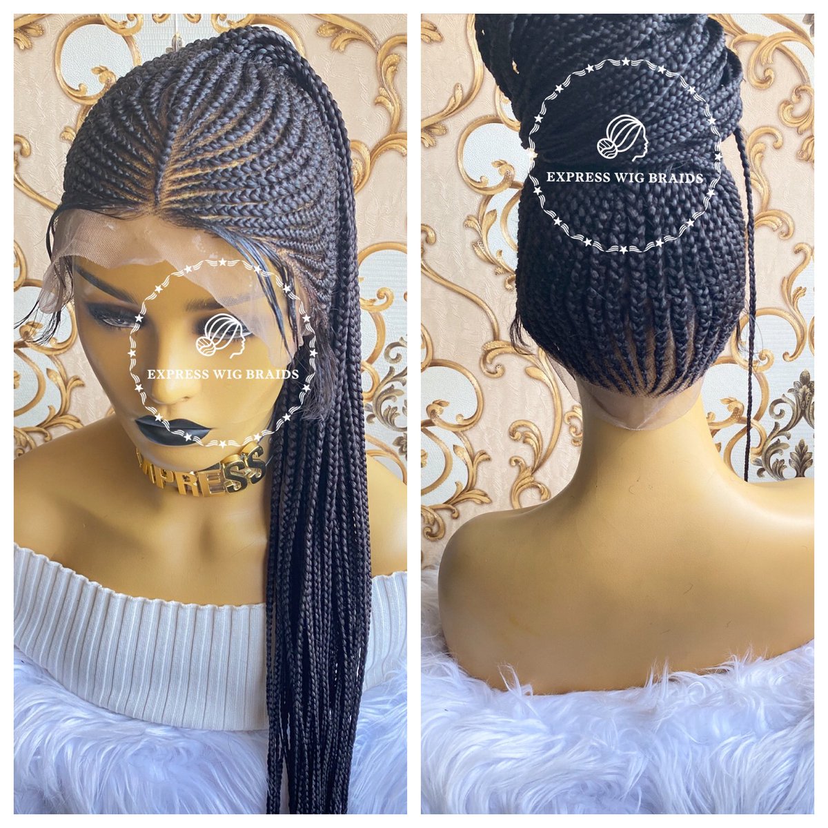 expresswigbraid's tweet photo. BACK IN STOCK/READY TO SHIP : ALIA-1.
.
search for ALIA to pre order in your preference from the custom section
.
#cornrowbun #ponytailwig #braidwig #ponytailbraids #cornrowhairstyles #cornrowponytail #blackgirlmagic #blackownedbusiness #brownskingirls #protectivestyles https://t.co/fusyNR2k6F