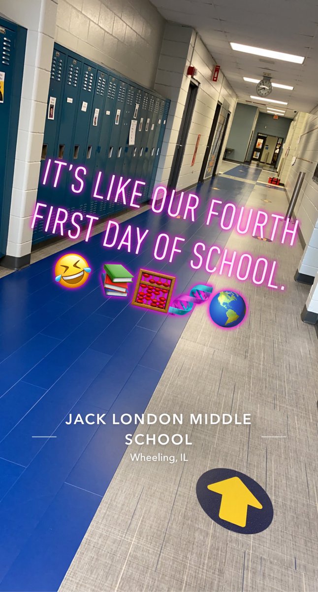 julestds's tweet photo. Deja Vu! Haven’t we been here before? Ha! Loving this day but I’m going to need a nap. #middleschool #middleschoolteacher #8thgraders #teachinginapandemic #fullday #fullclass #happytohavethemback https://t.co/SkWxcA9NUK