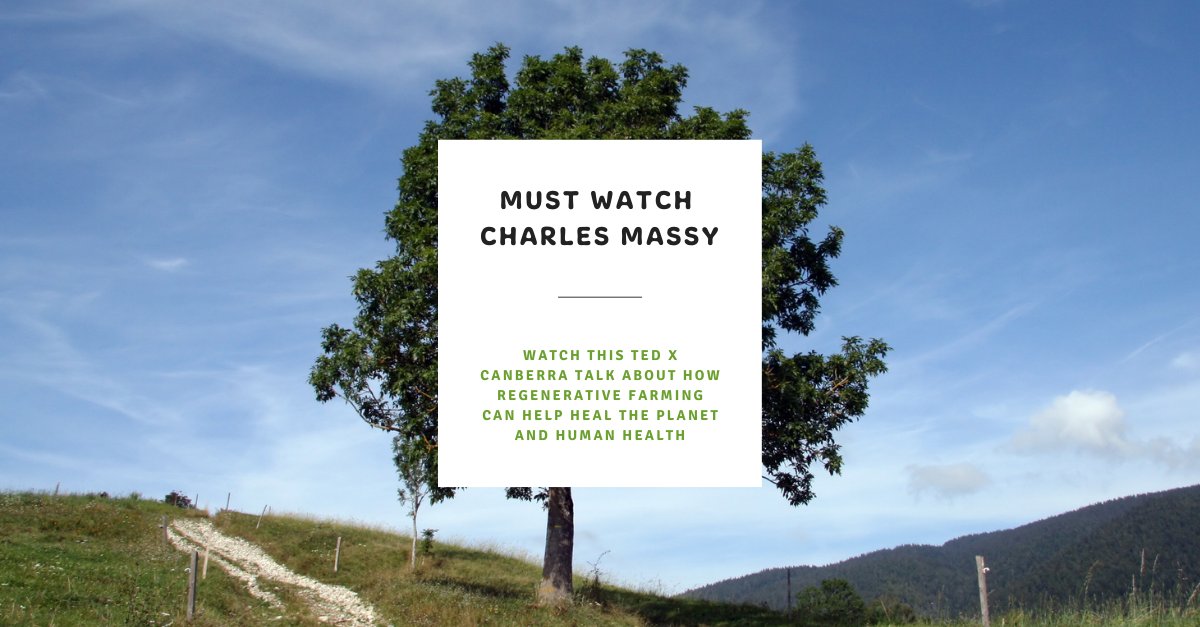 Re-Generation Earth (@regenerationea1) on Twitter photo This TEDxCanberra talk with Charles Massy is a must watch! He draws on his own experiences in farming and explains how regenerative farming can help heal the planet and human health! So thought provoking and informative...
bit.ly/2MlpUOz #bepartoftheregeneration This TEDxCanberra talk with Charles Massy is a must watch! He draws on his own experiences in farming and explains how regenerative farming can help heal the planet and human health! So thought provoking and informative...
bit.ly/2MlpUOz #bepartoftheregeneration