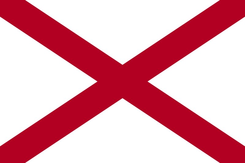 Alabama. Gives me an uncomfortable confederate vibe and looks like it's telling me I’m not going to be moving on in America's Got Talent. Looks easy to draw, though1/10