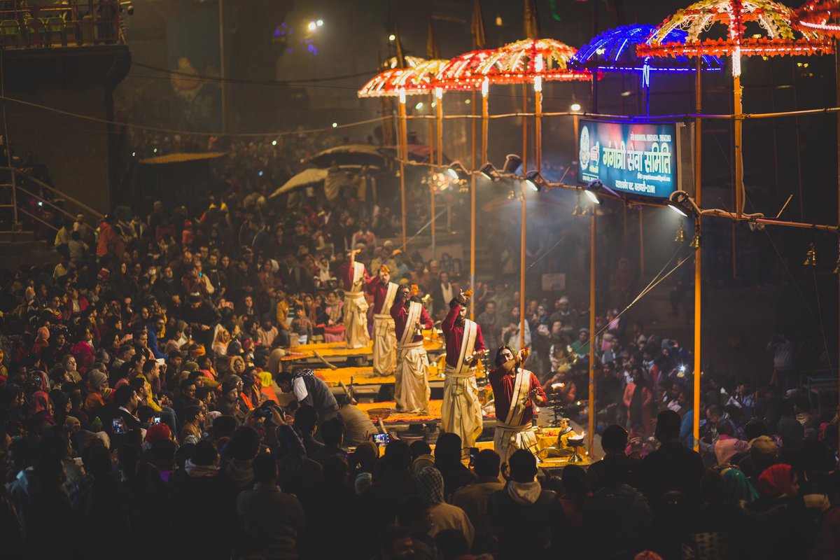 A memoir from India trips past. Varanasi, India circa January 2020 #Varanasi #india #streetphotography #banaras #aarti #puja