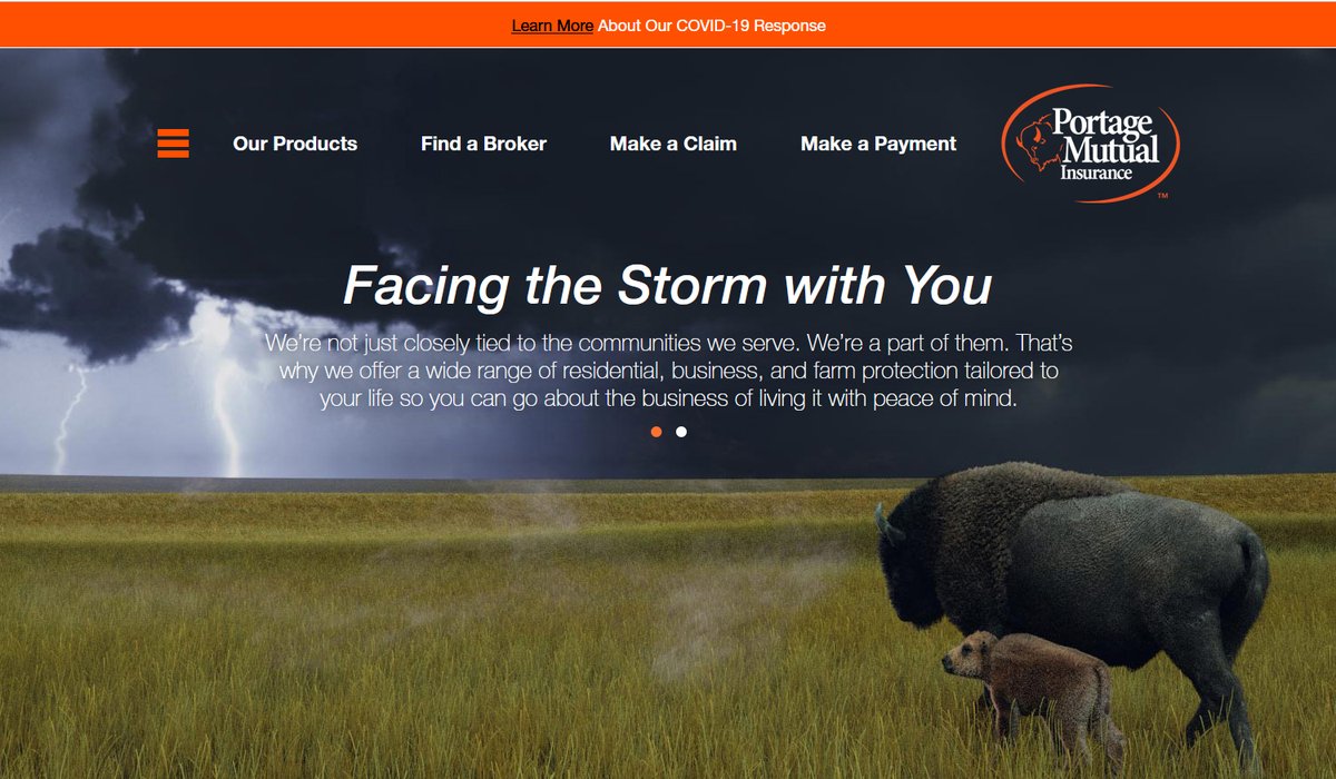 We're so proud to have collaborated on this project! Excited to announce the launch of the newly redesigned Portage Mutual Insurance web site: portagemutual.com