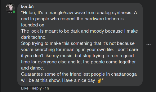 dj_tranarchy's tweet photo. #fashalert Fuck these guys

@djmysterybox
@samwolfemusic
@wanderlingerbrewing

#keepfascistsoffourstreets #antifa #keepthefashoutofdancemusic #edm #house #techhouse #chattanooga #chattanoogabrewing #badmusic #plaguerave #fascisticonography #antifascist #antidefamationleague https://t.co/25CRgPZsrR