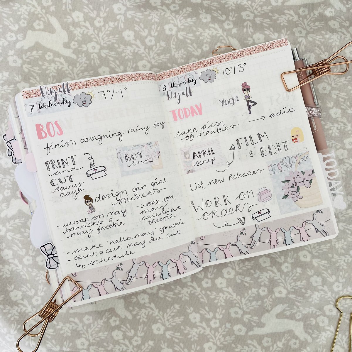 MrsStationery's tweet photo. Last week in my B6 stalogy using the Spring is coming kit 🎀 #bitsofstationery #handdrawn #plannergirls #stickers #BOSgirl #planneraddict #ukplaneraddicts #ukpa #girlboss #plannerlove #stickerlove #stickeraddict #handmade #stationery #stalogy #b6 #easter #bunny #spring https://t.co/j3zFAb3NjD