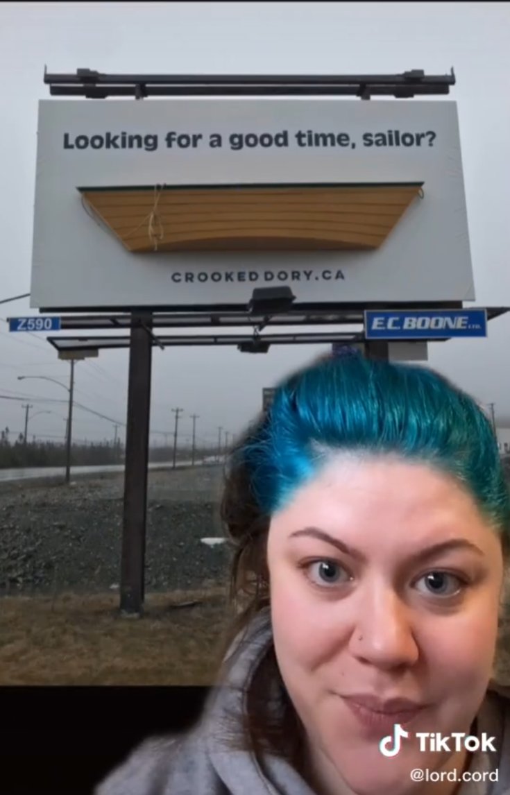 The local Mystery of the floating boat on Kenmount Rd. has been solved! Epic Marketing! 🔥🙌

tiktok.com/@lord.cord/vid…