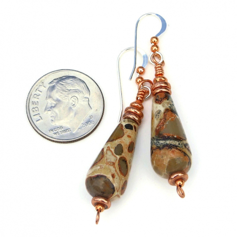 ShadowDogDesign's tweet photo. Gorgeous Spotted #Leopardite Jasper Teardrop #Earrings w/ Copper! https://t.co/oe6qTZXWLC via @ShadowDogDesign #Handmade #MothersDay #GemstoneEarrings https://t.co/Am2idwyTIl
