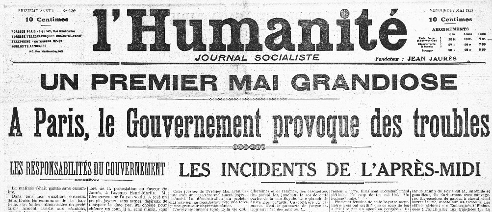 sauf à Paris ou Lépine avait à l'inverse choisi une tactique offensive avec des forces visibles.