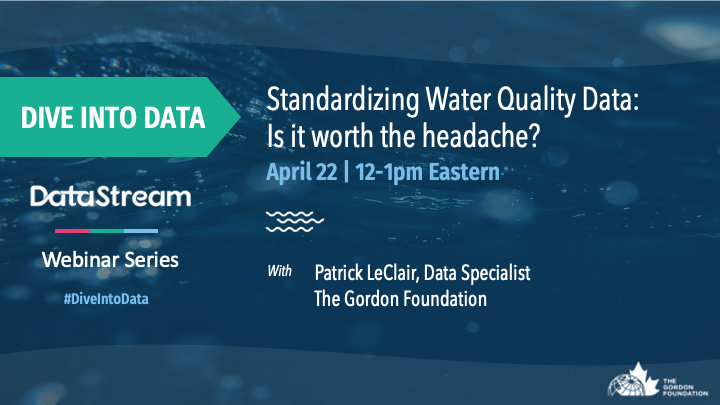 DataStreamH2O's tweet photo. Our #DiveIntoData webinar series is back!
First up, join Patrick LeClair to find out whether Standardizing Water Quality #Data is worth the headache (spoiler alert: it is!) on April 22 from 12-1 pm ET. 🔢
Find out more and register here: https://t.co/6arc231Tge https://t.co/TLPClD2Wi9