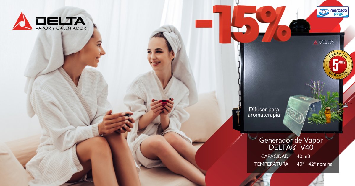 VaporDelta's tweet photo. 🔴 Adquiere un #GeneradorDeVapor 🔺 #DELTA de mayor capacidad para tu #SPA con éste gran 15% de descuento y que tus clientes quieran regresar más pronto de lo que esperas.🔴

https://t.co/gkzNFiTdGn

#EquipoDELTA🔺
#VaporConAromaterapia 🌫
#Spa🌸 https://t.co/2Wy9eGQ3mT