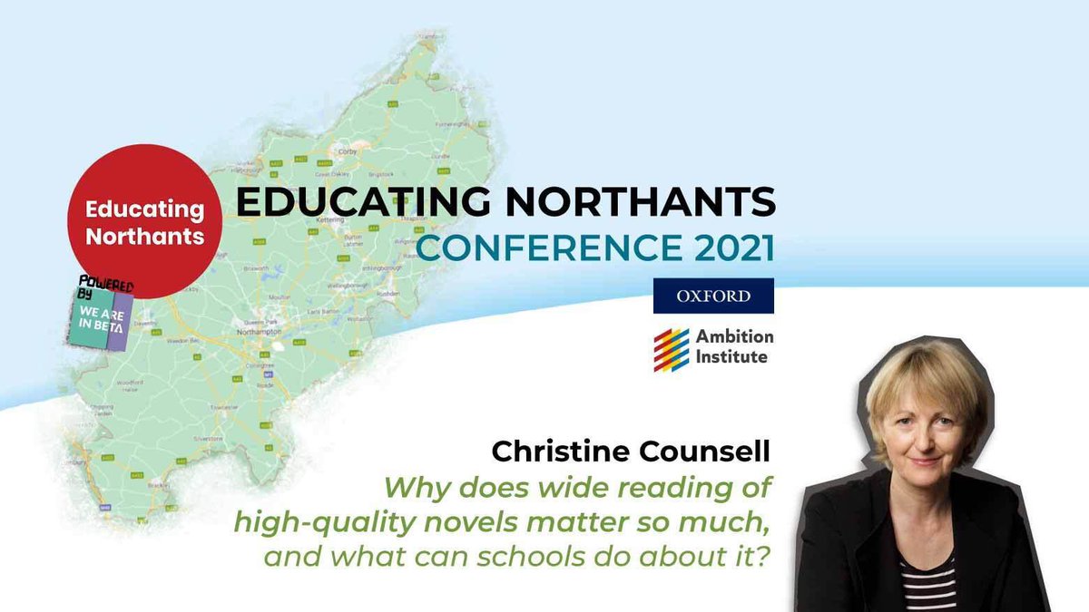 9. If anyone’s in doubt about the impact of reading high quality novels, I would highly recommend watching  @Counsell_C’s two brilliant sessions for  #EducatingNorthants. Part 1: Part 2: 