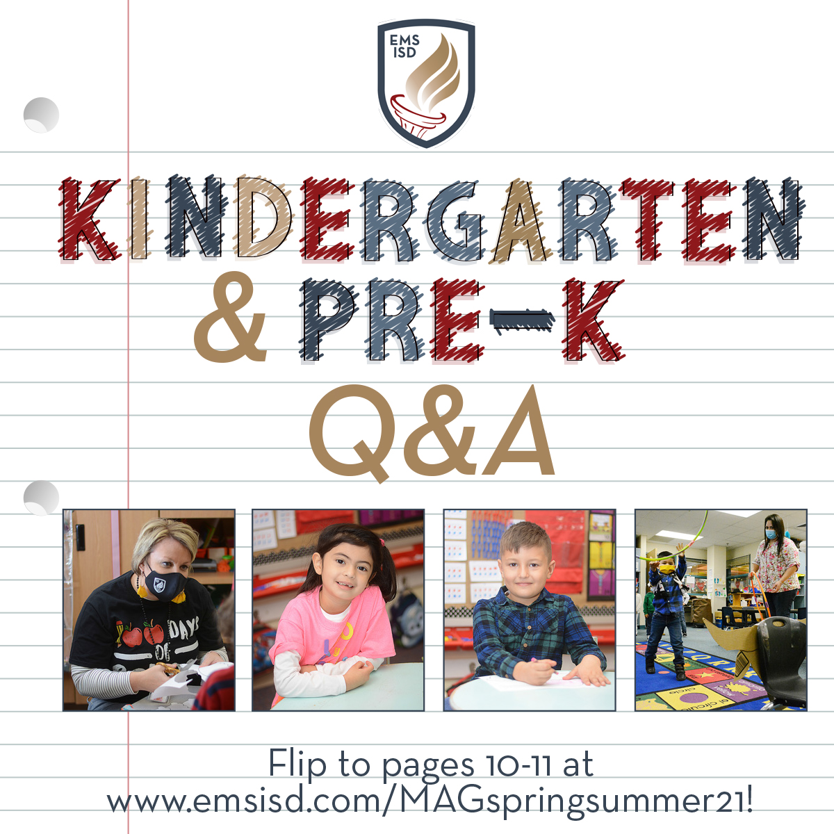 It’s Week of the Young Child! In EMS ISD, we have strong Pre-K and Kindergarten programs. Flip to pages 10-11 in EMS PROUD magazine at emsisd.com/MAGspringsumme… to read more about Pre-K and Kindergarten as two EMS ISD teachers answer questions for parents. #EMSproud #EMScommUNITY