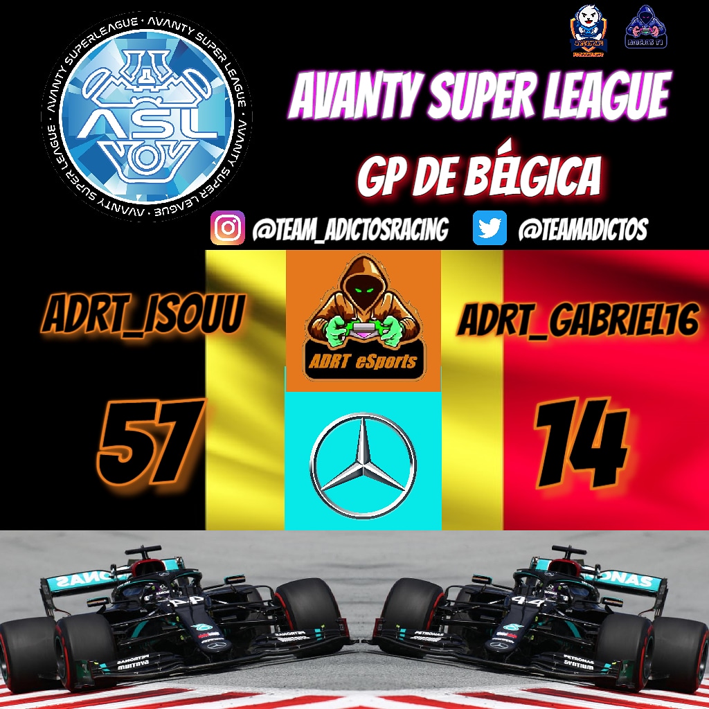 CBReSports's tweet photo. Hoy tenemos #ASL en @avantyesports!!

-Veremos que pueden hacer @isouu_oficial y @NOLIMITS_Gabri en el circuito de SPA!!

#VamosAdictos #goAdictos #simracing #f1 #formula1 #teamplaywin @OrGamingTn https://t.co/30yuzZ6XfJ