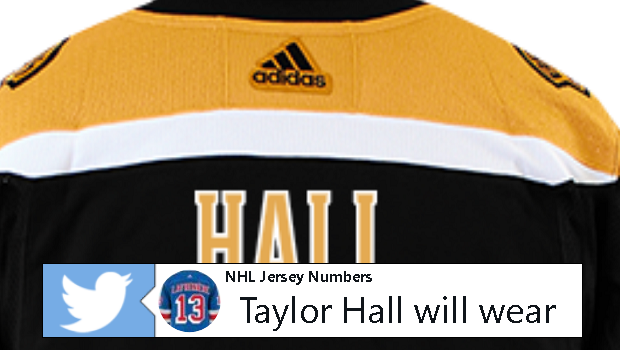 taylor hall jersey number