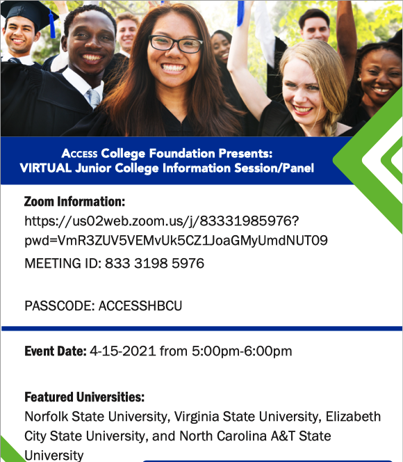 HowtonAccess's tweet photo. @GoCHSTruckers, @AccessCollegeFd is hosting TWO virtual junior events this week and you do not want to miss out on all the great information that is going to be shared! Looking forward to hearing from some great universities! https://t.co/J2E3694tg9